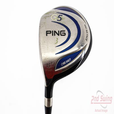 Ping G5 Fairway Wood 3 Wood 3W 15° Aldila NV 75 Graphite Stiff Left Handed 42.75in