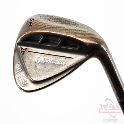 TaylorMade HI-TOE RAW Wedge Lob LW 58° 10 Deg Bounce FST KBS Hi-Rev 2.0 Steel Wedge Flex Right Handed 35.0in