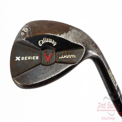 Callaway X Series Jaws Black Wedge Lob LW 60° 13 Deg Bounce R Grind Stock Steel Shaft Steel Wedge Flex Right Handed 35.0in