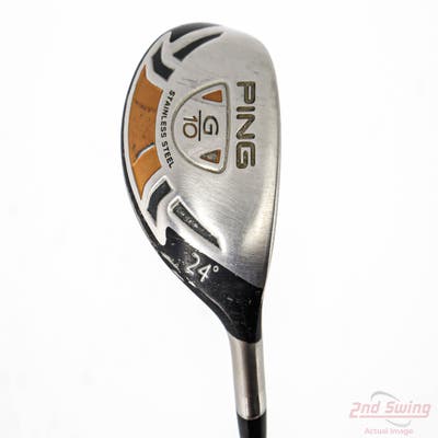 Ping G10 Hybrid 4 Hybrid 24° Grafalloy ProLaunch Red Hybrid Graphite Regular Right Handed 39.5in