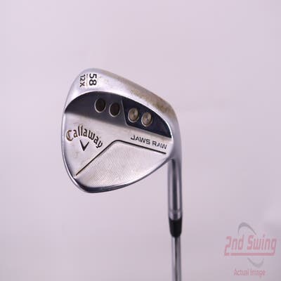 Callaway Jaws Raw Chrome Wedge Lob LW 58° 12 Deg Bounce X Grind True Temper Dynamic Gold X100 Steel X-Stiff Right Handed 35.75in