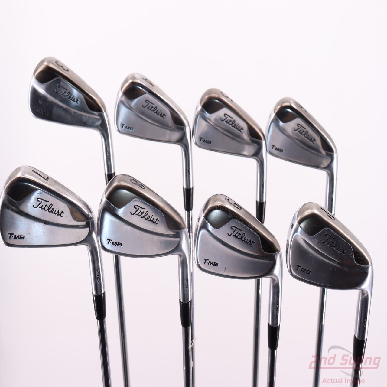 Titleist 716 T-MB Iron Set 3-PW Dynamic Gold AMT S400 Steel Stiff Right ...