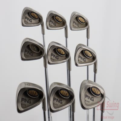 Ping i3 Blade Iron Set 3-PW AW Ping Z-Z65 with Cushin Insert Steel Stiff Right Handed Black Dot 39.0in