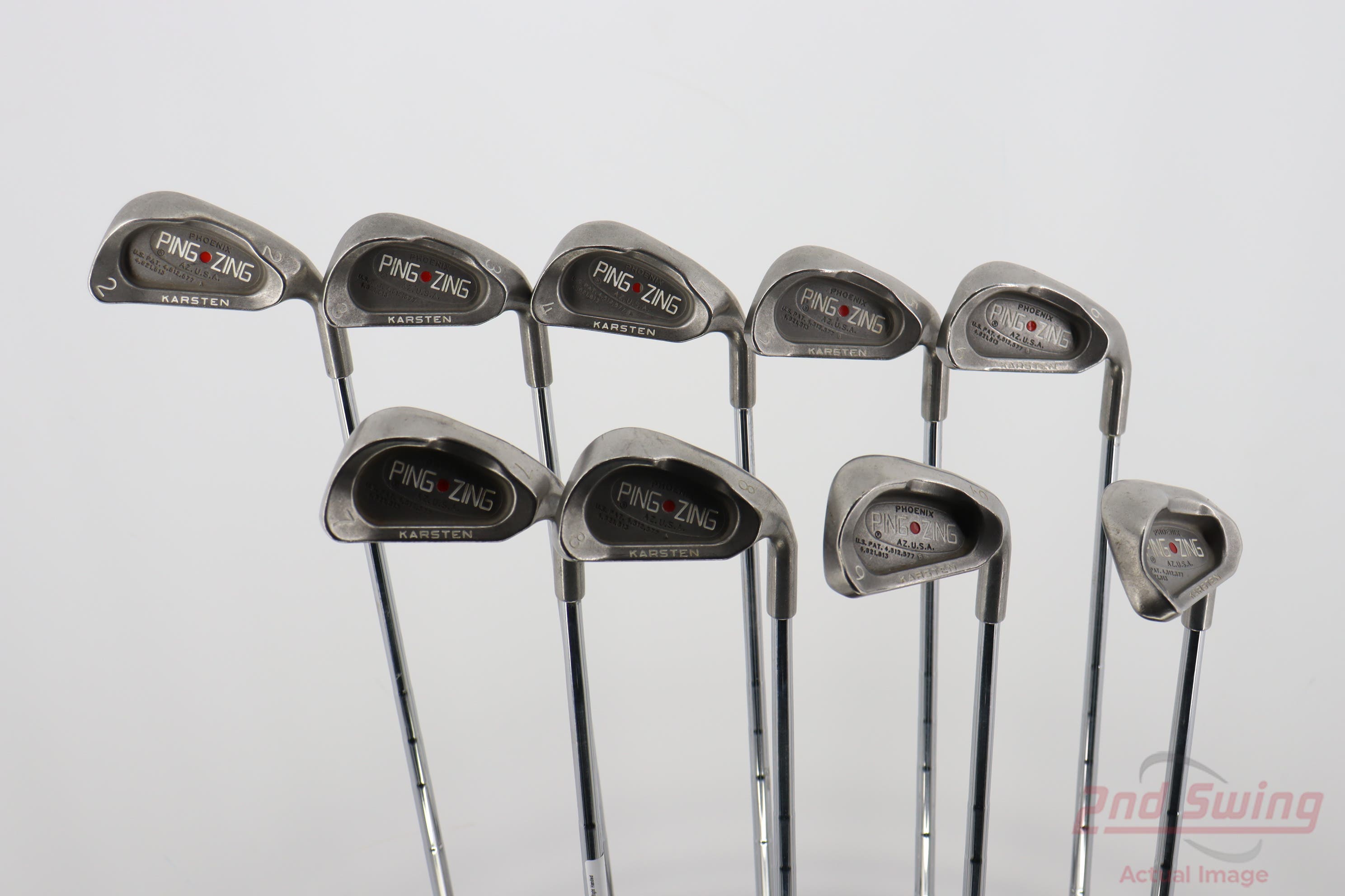 PING ZING 2 Black Dot Irons Right Handed 3,4,6,7,8,9 buy PW SW Near complete