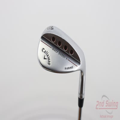 Callaway Mack Daddy 4 Chrome Wedge Lob LW 58° 12 Deg Bounce Dynamic Gold Tour Issue S200 Steel Stiff Right Handed 35.0in