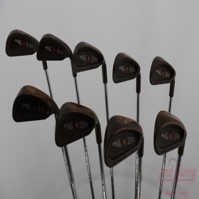 Ping Eye 2 Beryllium Copper Iron Set 2-PW Ping Microtaper Steel Stiff Right Handed Orange Dot 38.0in