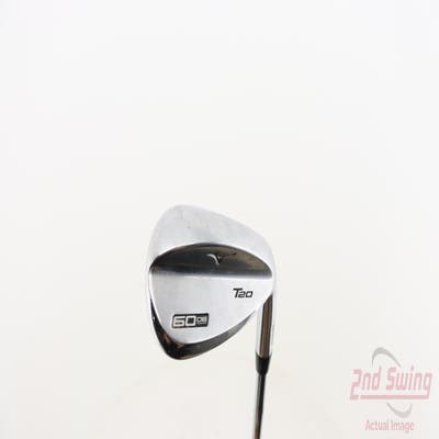 Mizuno T20 Satin Chrome Wedge Lob LW 60° 6 Deg Bounce Dynamic Gold Tour Issue S400 Steel Stiff Right Handed 35.0in