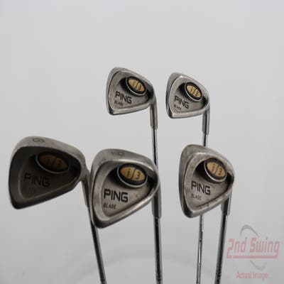 Ping i3 Blade Iron Set 6-PW Ping Z-Z65 Steel Stiff Right Handed Green Dot 37.0in