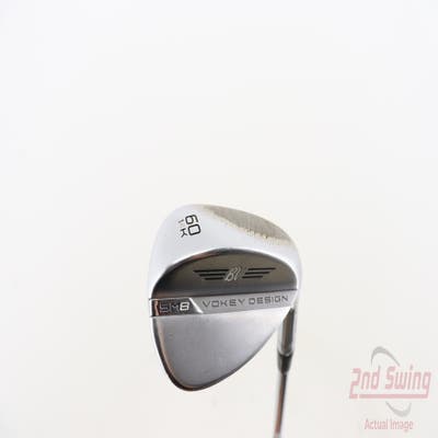 Titleist Vokey SM8 Tour Chrome Wedge Lob LW 60° 14 Deg Bounce K Grind FST KBS 610 Steel Wedge Flex Right Handed 35.0in