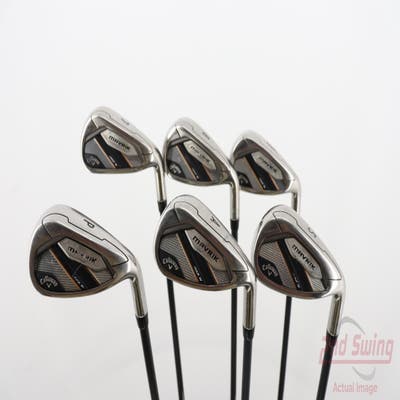 Callaway Mavrik Max Womens Iron Set 7-PW AW UST Mamiya Helium 5 Graphite Ladies Right Handed 36.0in