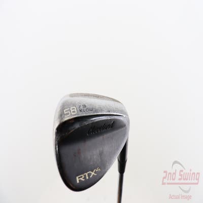 Cleveland RTX 4 Black Satin Wedge Lob LW 58° 3 Deg Bounce X Grind FST KBS Hi-Rev 2.0 Steel Wedge Flex Right Handed 36.0in