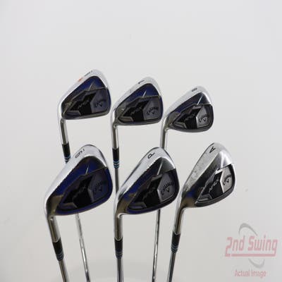 Callaway Apex 19 Iron Set 6-PW AW FST KBS Tour $-Taper Lite Steel X-Stiff Left Handed 37.5in