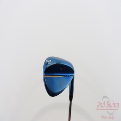 Mint Mizuno T24 Blue Ion Wedge Lob LW 58° 12 Deg Bounce D Grind Dynamic Gold Tour Issue S400 Steel Stiff Right Handed 35.5in