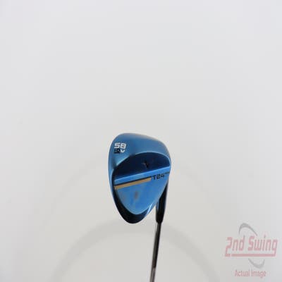 Mint Mizuno T24 Blue Ion Wedge Gap GW 58° 10 Deg Bounce V Grind Dynamic Gold Tour Issue S400 Steel Wedge Flex Right Handed 35.5in