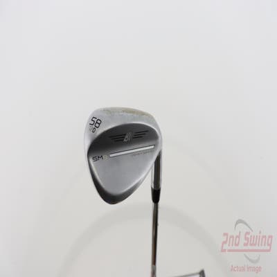 Titleist Vokey SM9 Tour Chrome Wedge Lob LW 58° 12 Deg Bounce D Grind Titleist Vokey BV Steel Wedge Flex Right Handed 35.25in