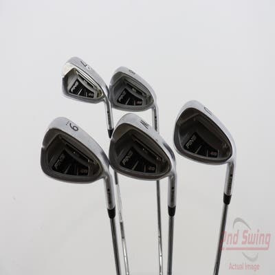 Ping I20 Iron Set 7-PW GW Stock Steel Shaft Steel Stiff Right Handed Black Dot 37.5in