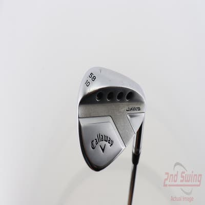 Callaway Jaws Full Toe Raw Face Chrome Wedge Lob LW 58° 10 Deg Bounce Dynamic Gold Spinner TI Steel Wedge Flex Right Handed 35.0in