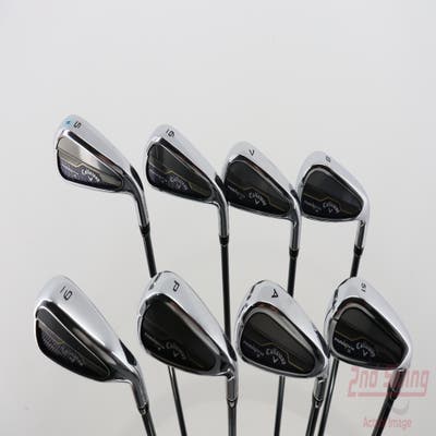 Mint Callaway Paradym X Iron Set 5-PW AW GW UST Mamiya Recoil 65 Dart Graphite Regular Right Handed 39.0in