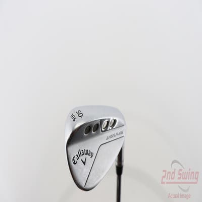 Callaway Jaws Raw Chrome Wedge Gap GW 50° 10 Deg Bounce S Grind Dynamic Gold Spinner TI Steel Wedge Flex Right Handed 35.0in