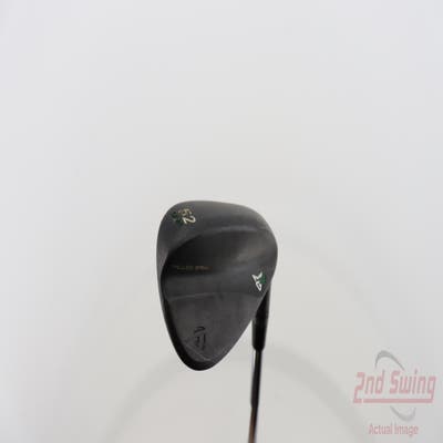 TaylorMade Milled Grind 4 Black Wedge Gap GW 52° 9 Deg Bounce SB Stock Steel Shaft Steel Wedge Flex Right Handed 36.0in