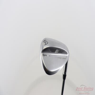 Titleist Vokey SM9 Tour Chrome Wedge Lob LW 60° 4 Deg Bounce T Grind Titleist Vokey BV Steel Wedge Flex Right Handed 35.25in