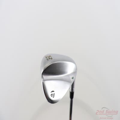 TaylorMade Milled Grind 4 Chrome Wedge Gap GW 52° 9 Deg Bounce Dynamic Gold Tour Issue 115 Steel Wedge Flex Right Handed 35.75in