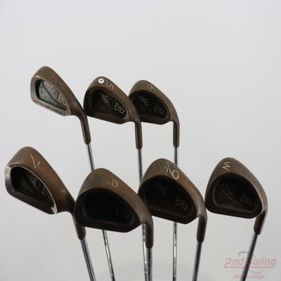 Ping Eye 2 Beryllium Copper Iron Set 4-PW Ping Microtaper Steel Stiff Right Handed Black Dot +1/2"