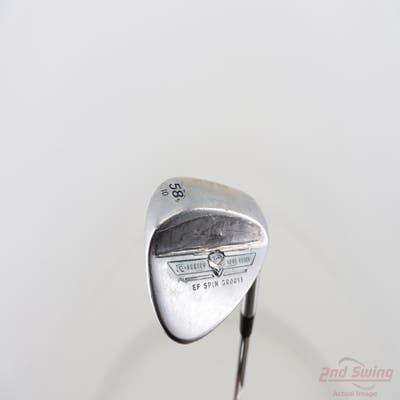 TaylorMade Tour Preferred Satin Chrome EF Wedge Lob LW 58° 10 Deg Bounce True Temper Dynamic Gold S300 Steel Stiff Right Handed 34.5in