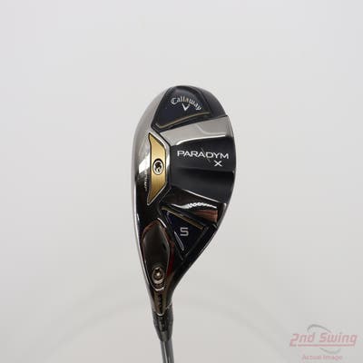 Callaway Paradym X Hybrid 5 Hybrid 24° PX HZRDUS Silver Gen4 75 Graphite Stiff Left Handed 40.25in