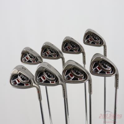 Ping G15 Iron Set 5-PW AW GW Ping AWT Steel Regular Right Handed Black Dot +1/4"