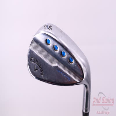 Callaway Jaws MD5 Platinum Chrome Wedge Sand SW 56° 10 Deg Bounce S Grind Stock Steel Wedge Flex Right Handed 35.25in