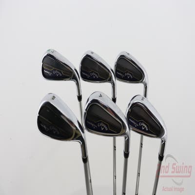 Callaway Paradym X Iron Set 7-PW AW SW Aldila Ascent Blue 50 Graphite Senior Right Handed 37.5in