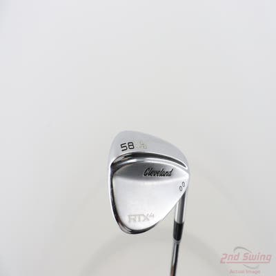 Cleveland RTX 4 Tour Satin Wedge Lob LW 58° 9 Deg Bounce Mid Dynamic Gold Tour Issue S400 Steel Stiff Right Handed 35.0in