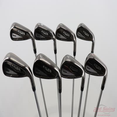 Adams Idea Black CB3 Iron Set 4-GW FST KBS Tour C-Taper 120 Steel Stiff Right Handed +1/2"