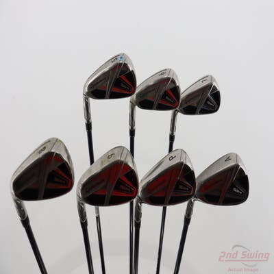 TaylorMade SIM MAX Iron Set 5-PW AW Fujikura Ventus Blue 6 Graphite Regular Left Handed 39.0in