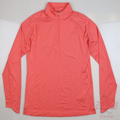 New Womens Puma Youv 1/4 Zip Pullover Small S Loveable Heather MSRP $70