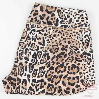 New Womens Greyson Phoenix Tache Leopard Shorts X-Large XL Golden MSRP $88