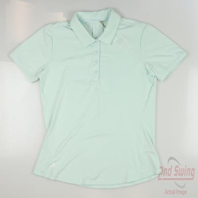 New Womens Adidas Golf Polo Small S Halo Mint Green MSRP $75