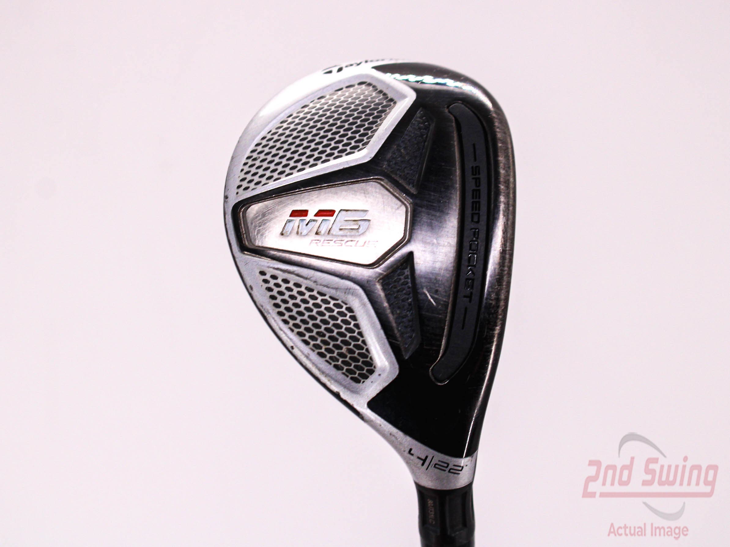 TaylorMade M6 Hybrid 4 Hybrid 22° Fujikura ATMOS 5 Orange Graphite Senior  Right Handed 40.0in