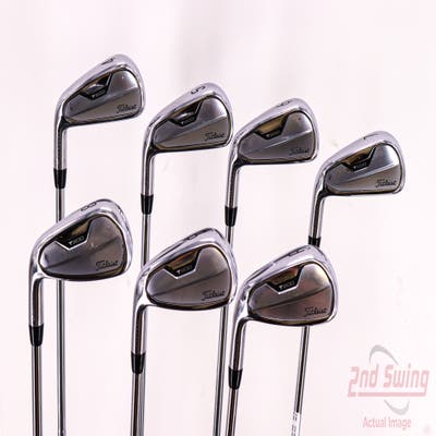 Titleist 2021 T200 Iron Set 4-PW True Temper AMT Black S300 Steel Stiff Left Handed 38.25in