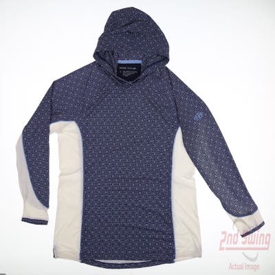 New W/ Logo Womens Peter Millar Long Sleeve Hoodie Small S Multi MSRP $99