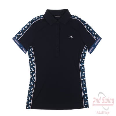 New W/ Logo Womens J. Lindeberg Polo X-Small XS Navy Blue MSRP $115