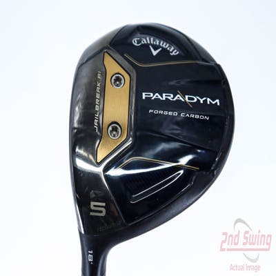 Callaway Paradym Fairway Wood 5 Wood 5W 18° PX HZRDUS Silver Gen4 60 Graphite Stiff Left Handed 42.75in