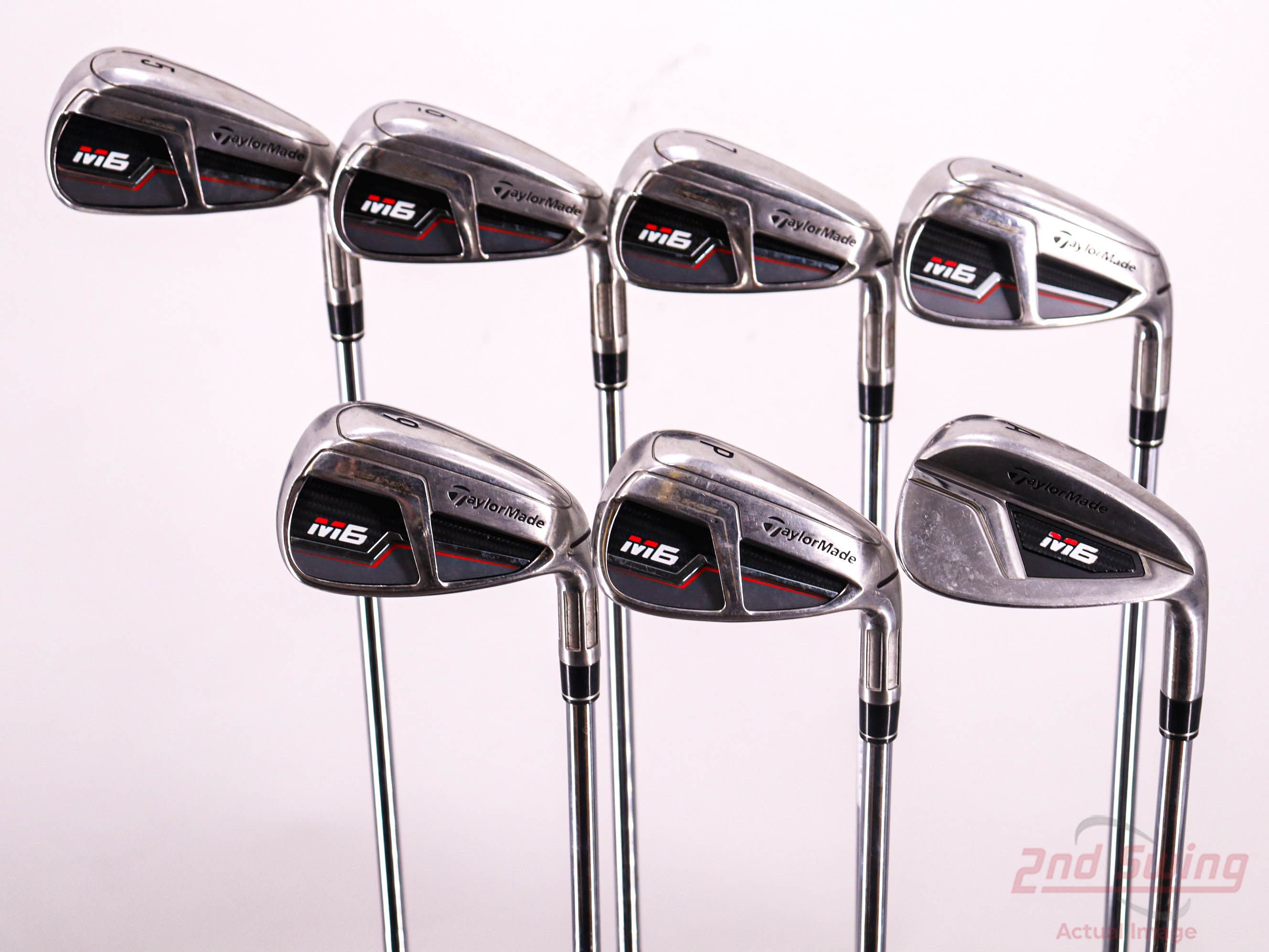 TaylorMade M6 Iron Set 5-PW AW FST KBS MAX 85 Steel Regular Right Handed  38.5in