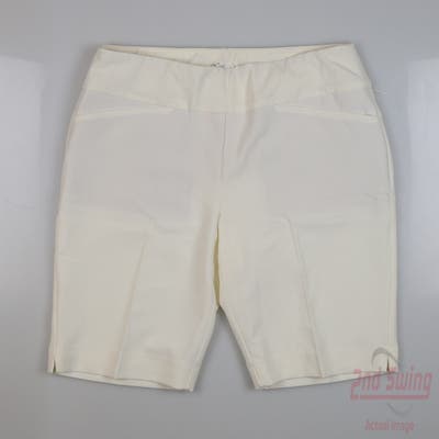 New Womens IBKUL Golf Shorts 2 White MSRP $90