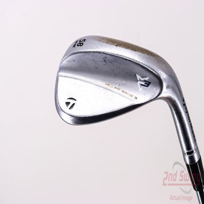 TaylorMade Milled Grind 3 Raw Chrome Wedge Lob LW 58° 8 Deg Bounce Project X Rifle 6.0 Steel Stiff Right Handed 34.75in