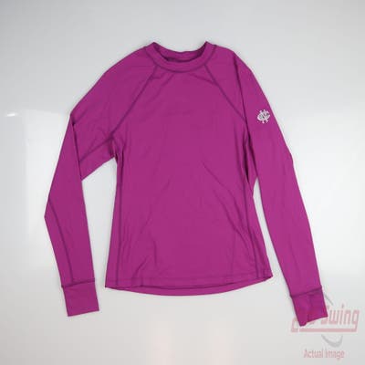 New W/ Logo Womens Greyson Long Sleeve Mock Neck Small S Purple MSRP $139