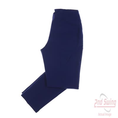 New Womens IBKUL Pants 12 x Navy Blue MSRP $96