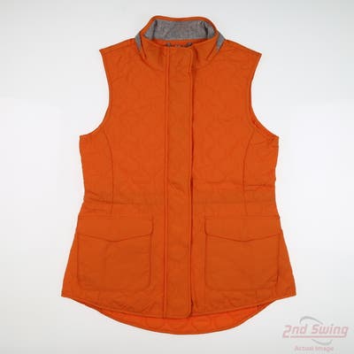 New Womens Peter Millar Vest X-Small XS Orange MSRP $215