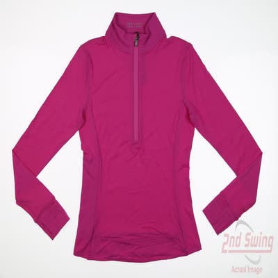 New Womens Greyson 1/4 Zip Pullover Small S Pink MSRP $130